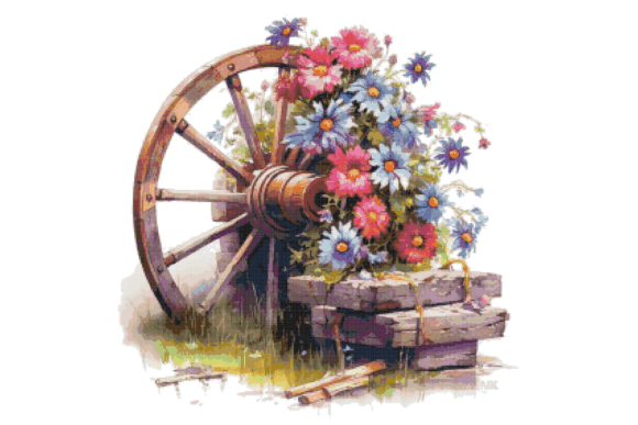 Download Flowers Counted Cross Stitch Patterns - Cross stitch patterns Collection
