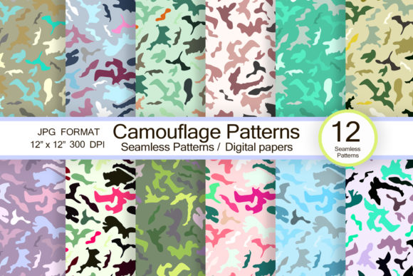 Download Camouflage Patterns, Scrapbook Paper - Scrapbook paper Collection