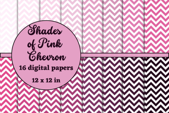 Download Shades of Pink Chevron Digital Paper - Chevron digital paper Collection