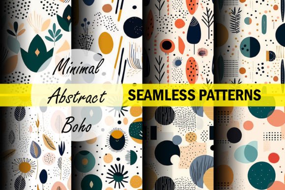 Download Minimal Abstract, Boho Seamless Patterns - Seamless patterns Collection