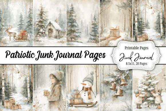 Download Country Cozy Christmas Junk Journal Kit - Premium Bundle