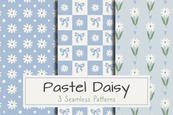 Download Pastel Daisy Seamless Patterns - Seamless patterns Collection