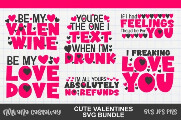 Download Cute Valentines SVG PNG Craft Bundle - Valentine Collection